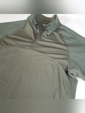 Condor Combat Shirt Mens 2xl Olive Green Short Sleeve Tactical 1/4 Zip Camping